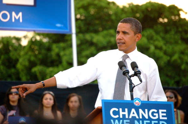 Barack Obama totisemmassa tilanteessa.